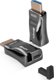 HDMI екстендер Lindy со оптичко влакно, 4K 60Hz, до 300m, црн