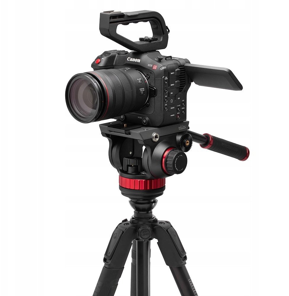 Tripod video Manfrotto 502 Head 055, alumini, 3 seksione, i zi