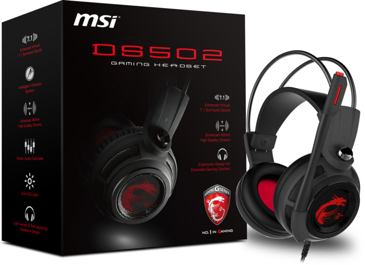 Kufje MSI DS502, të zeza