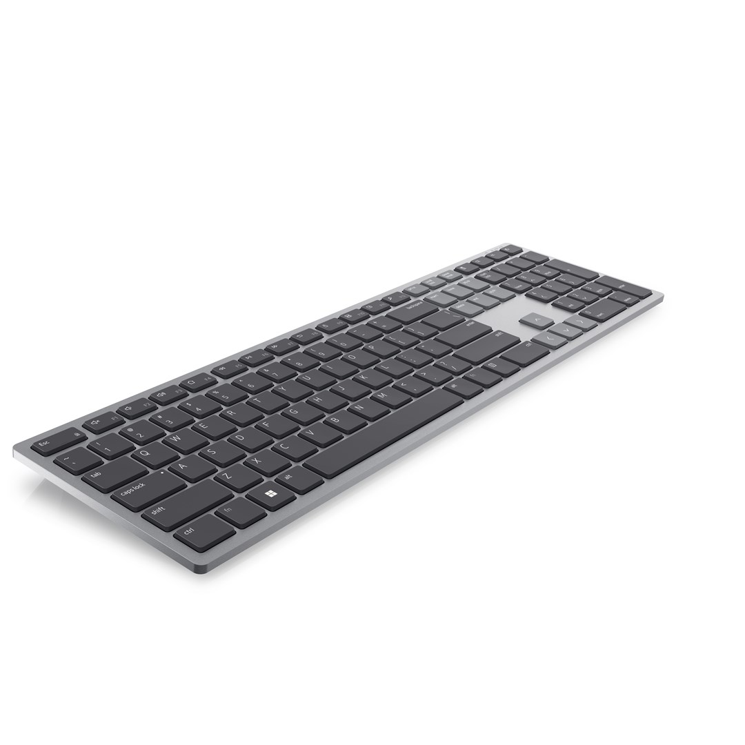Tastierë Dell KB700, wireless, 2.4 GHz, Bluetooth 5.0, e hirtë titani