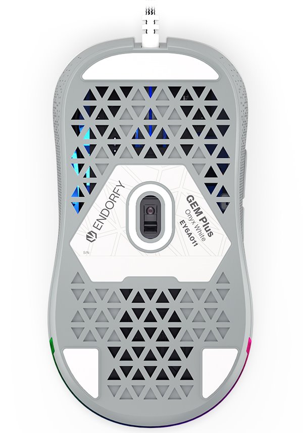 Maus gaming Endorfy GEM Plus Onyx, USB-C, 19000 DPI, i bardhë