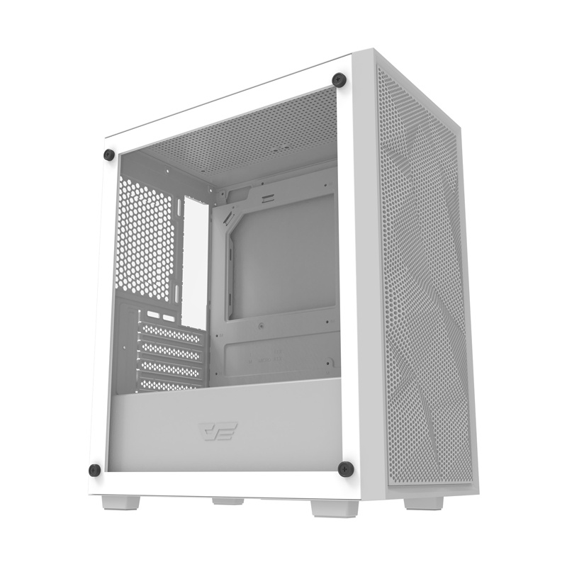 Kuti kompjuterike Darkflash M305 Mesh, M ATX, xham i temperuar, e bardhë