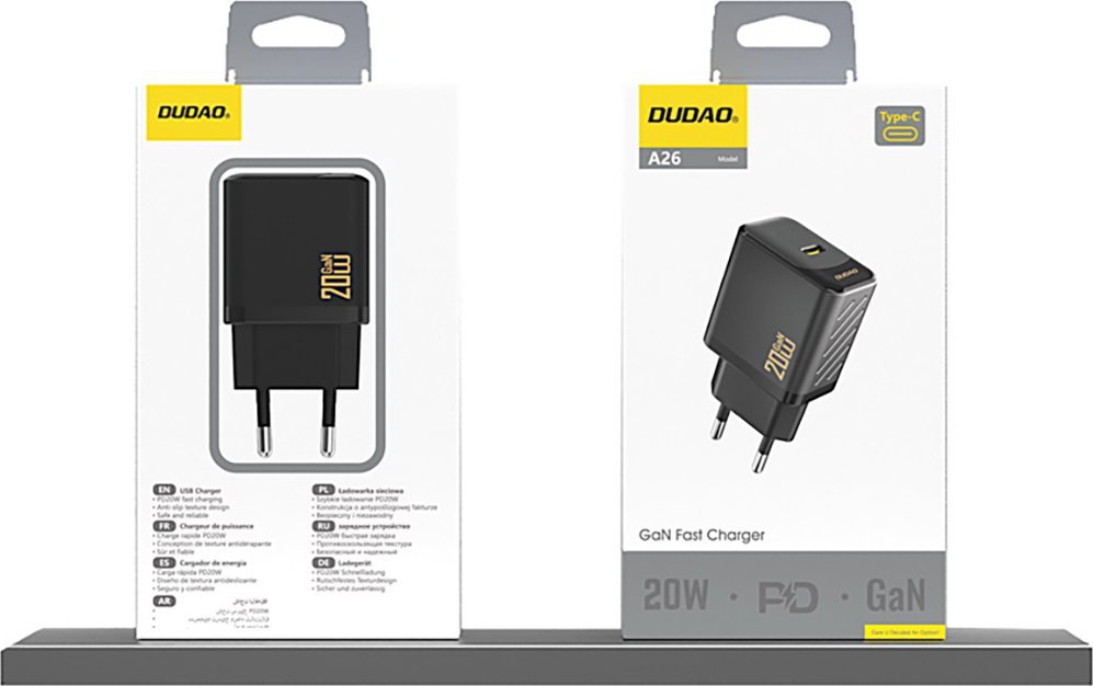 Karikues USB Dudao A26EU, 20W GaN, Power Delivery, i zi