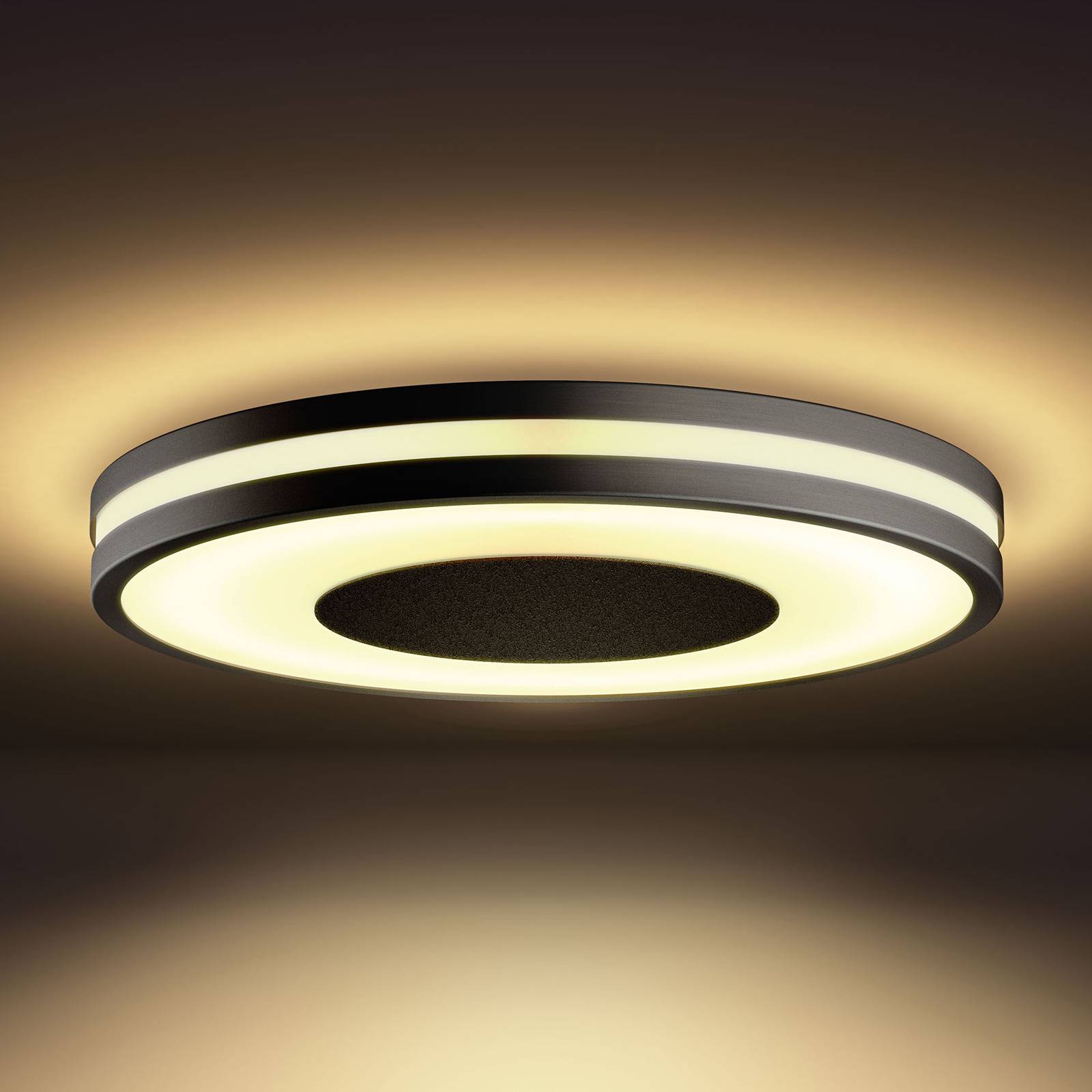 Plafonierë inteligjente Philips Hue White Ambiance Being, LED, me Bluetooth, e zezë