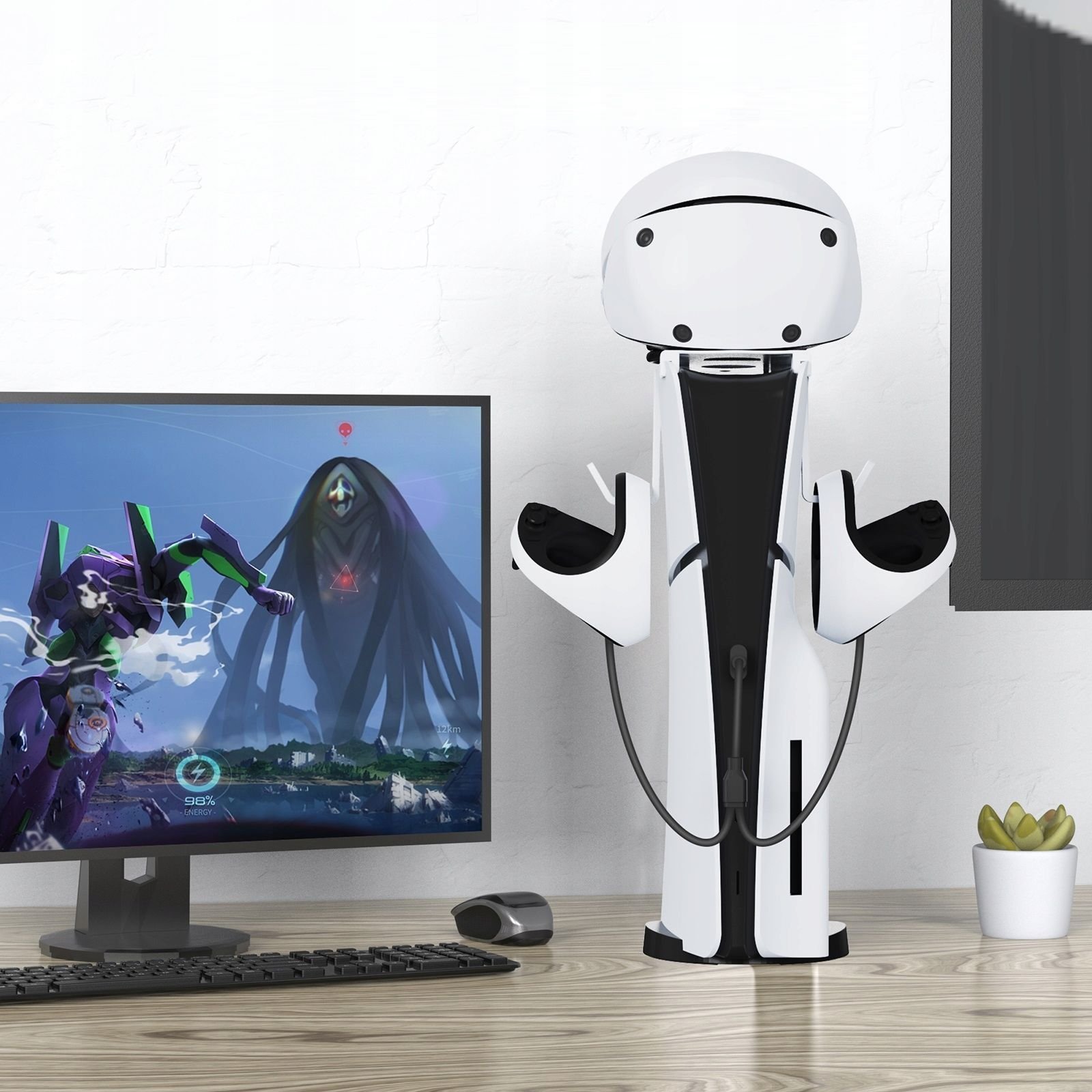 Varëse kufjesh për Sony PlayStation 5 PS5 Slim, montim në konzolë, e zezë 4