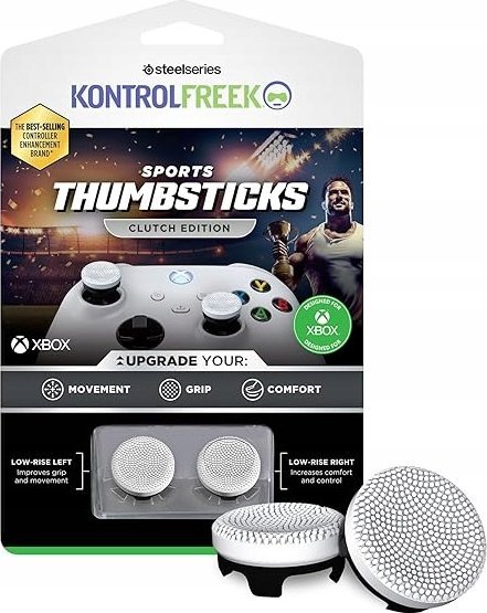 Shtesa thumbstick Kontrol Freek Sports për Xbox, Clutch, të bardha