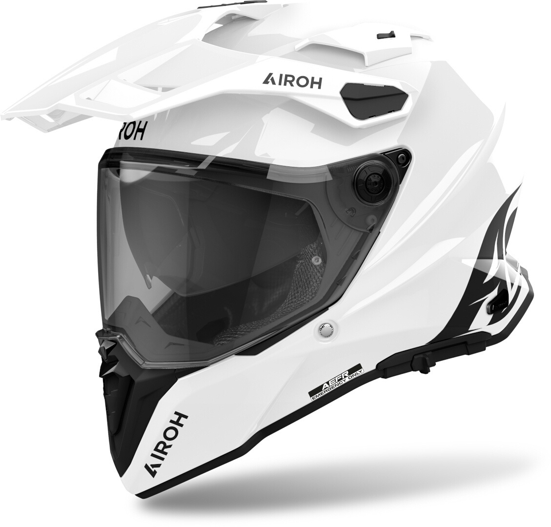 Helmetë moto Airoh Commander 2, adventure, shumëpërdorimëshe, e zezë