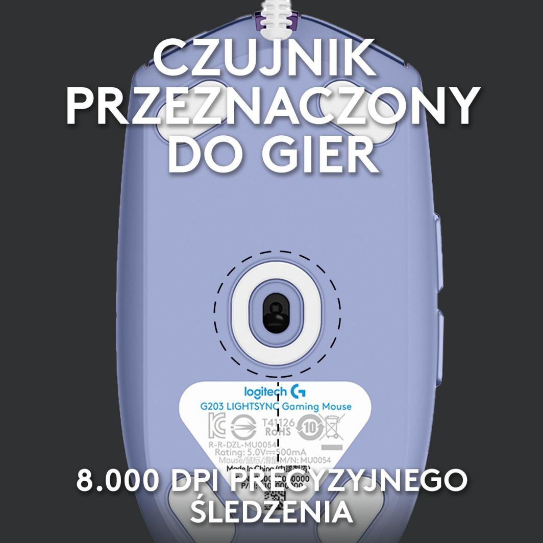 Maus Logitech G102 Lightsync vjollcë (910-005854)