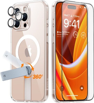 Set mbrojtës Torras Pstand Spin 3 in 1, për iPhone 16, transparent