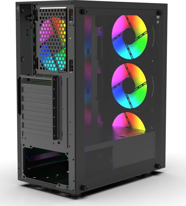 Kuti kompjuteri Inca EMG-15XN, MIDI Tower, ATX micro ATX Mini ATX, e zezë