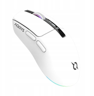 Maus gaming Aqirys M2, 12000 DPI, wireless Bluetooth, i bardhë