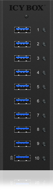 Shpërndarës për USB ICY BOX IB-AC6110, i zi