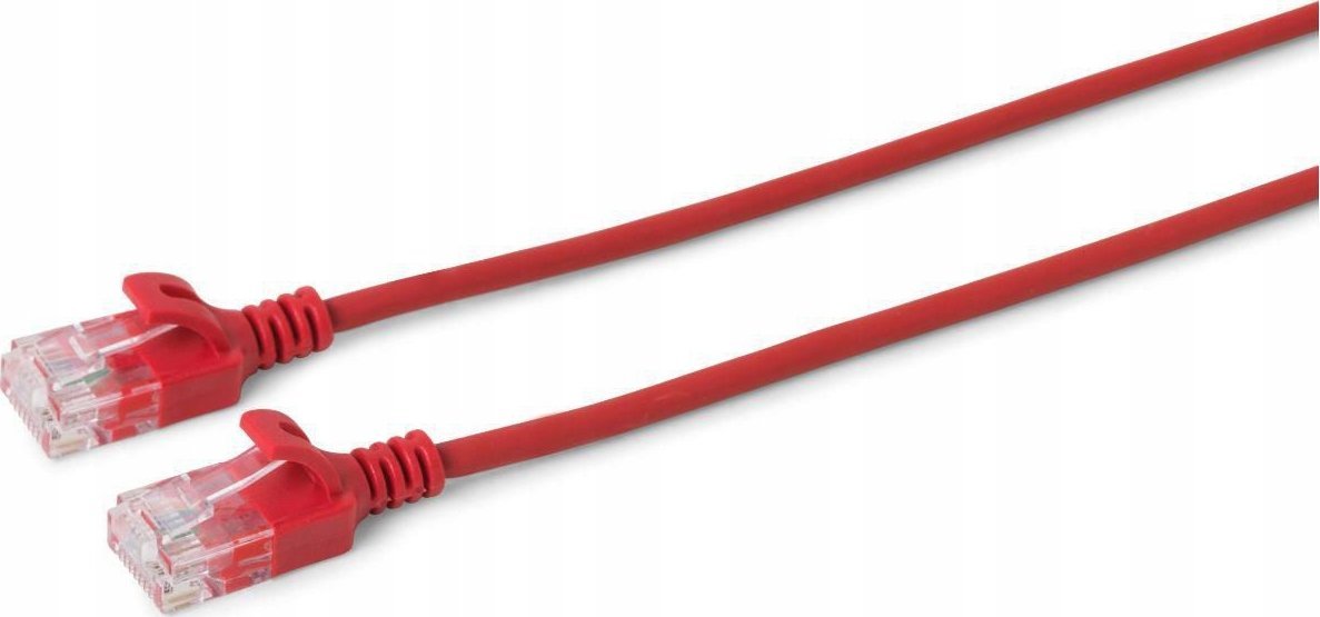 Kabllo rrjeti MicroConnect U UTP CAT6A Slim, 7.5m, e kuqe