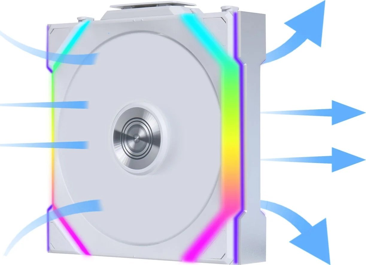 Ventilator PC Lian Li UNI FAN SL Wireless Blade, 120mm, ARGB PWM, i bardhë, set 3 copë me hub