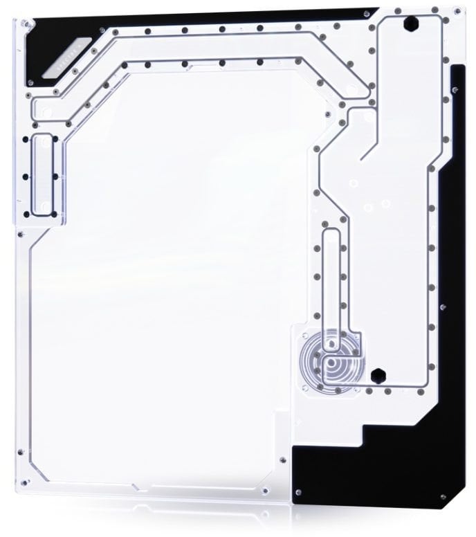 Panel anësor Singularity Computers Spectre 4 Dual Loop, akrilik, transparent