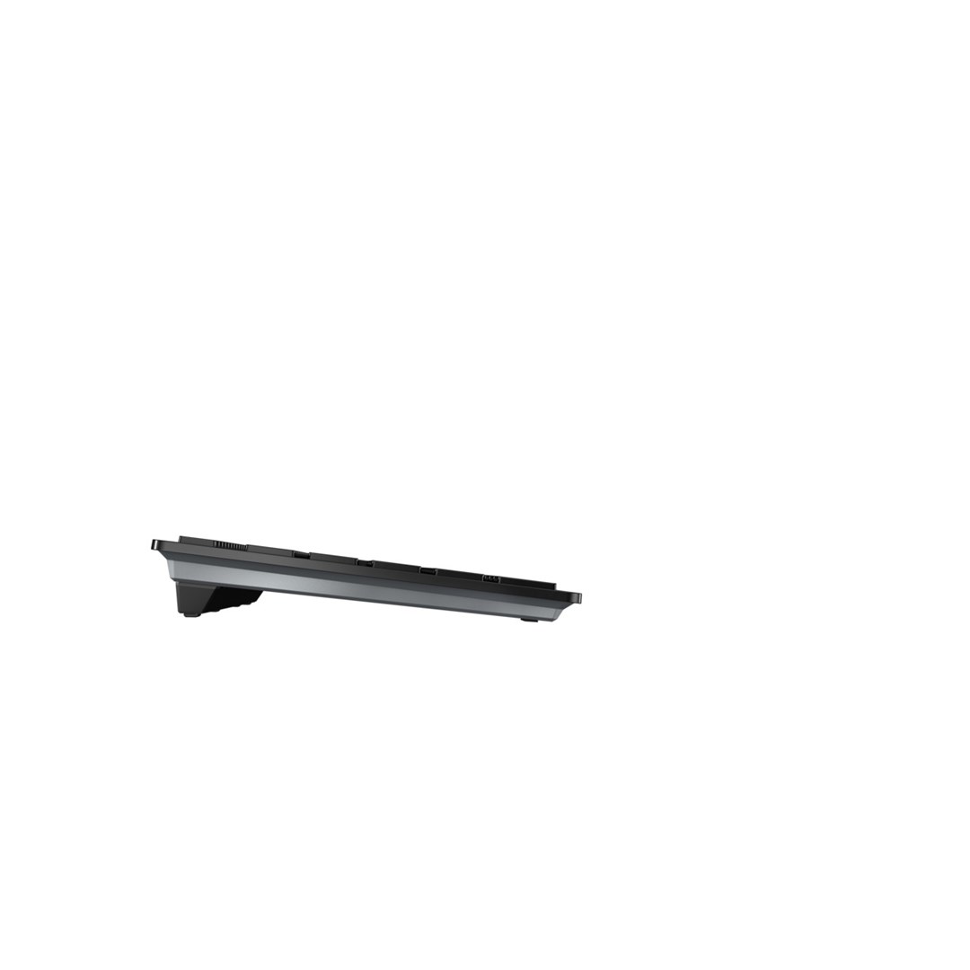 Tastierë CHERRY KW 9100 SLIM, Pa kabllo, QWERTZ, e zezë/e argjendtë