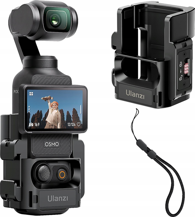 Adapter zgjerues për kamerë aksion Ulanzi PK 06, për DJI Osmo Pocket 3, i zi