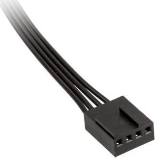 Kabull ndarës Kolink PWM, 4-pin në 3 x 4-pin, 0.35m, i zi