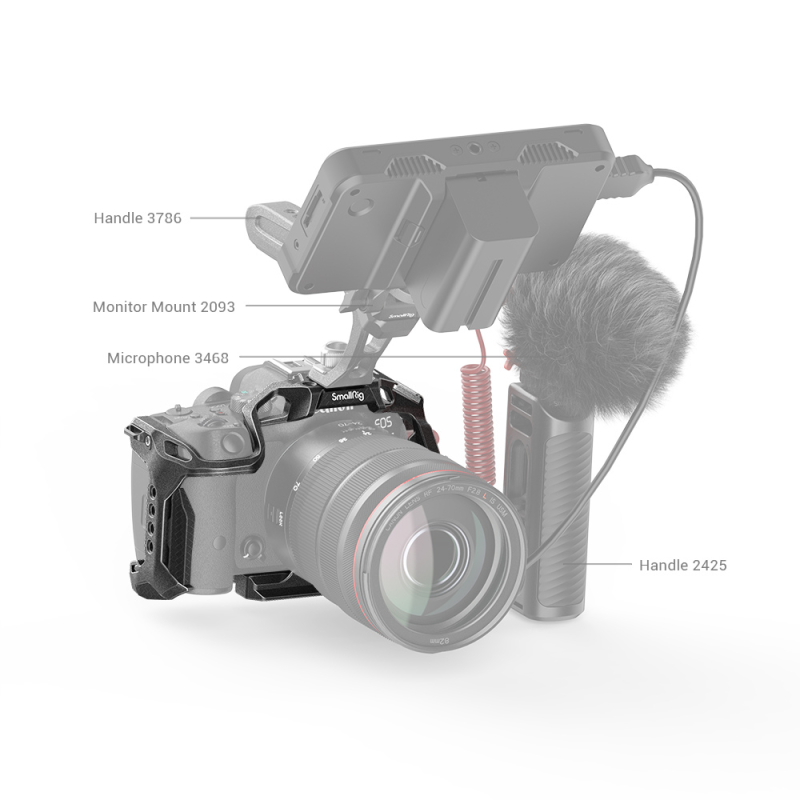 Mbajtës SmallRig “BLACK MAMBA” për Canon EOS R7