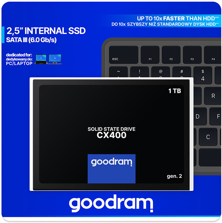 Hard disk GOODRAM CX400 Gen.2, 2,5'' - 1TB