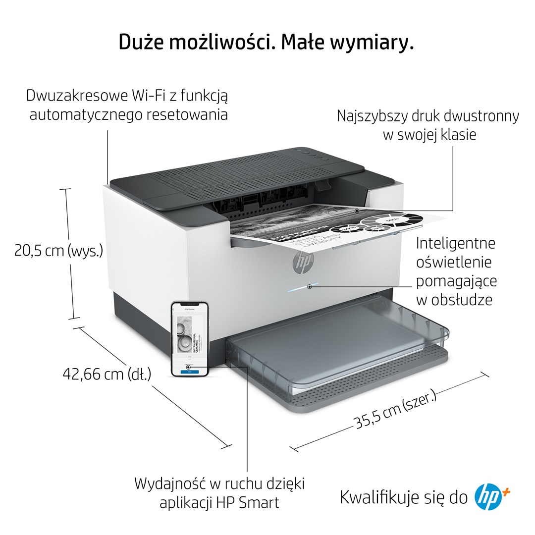 Printer lazer HP LaserJet M209dwe, AirPrint, Wi-Fi, i bardhë 