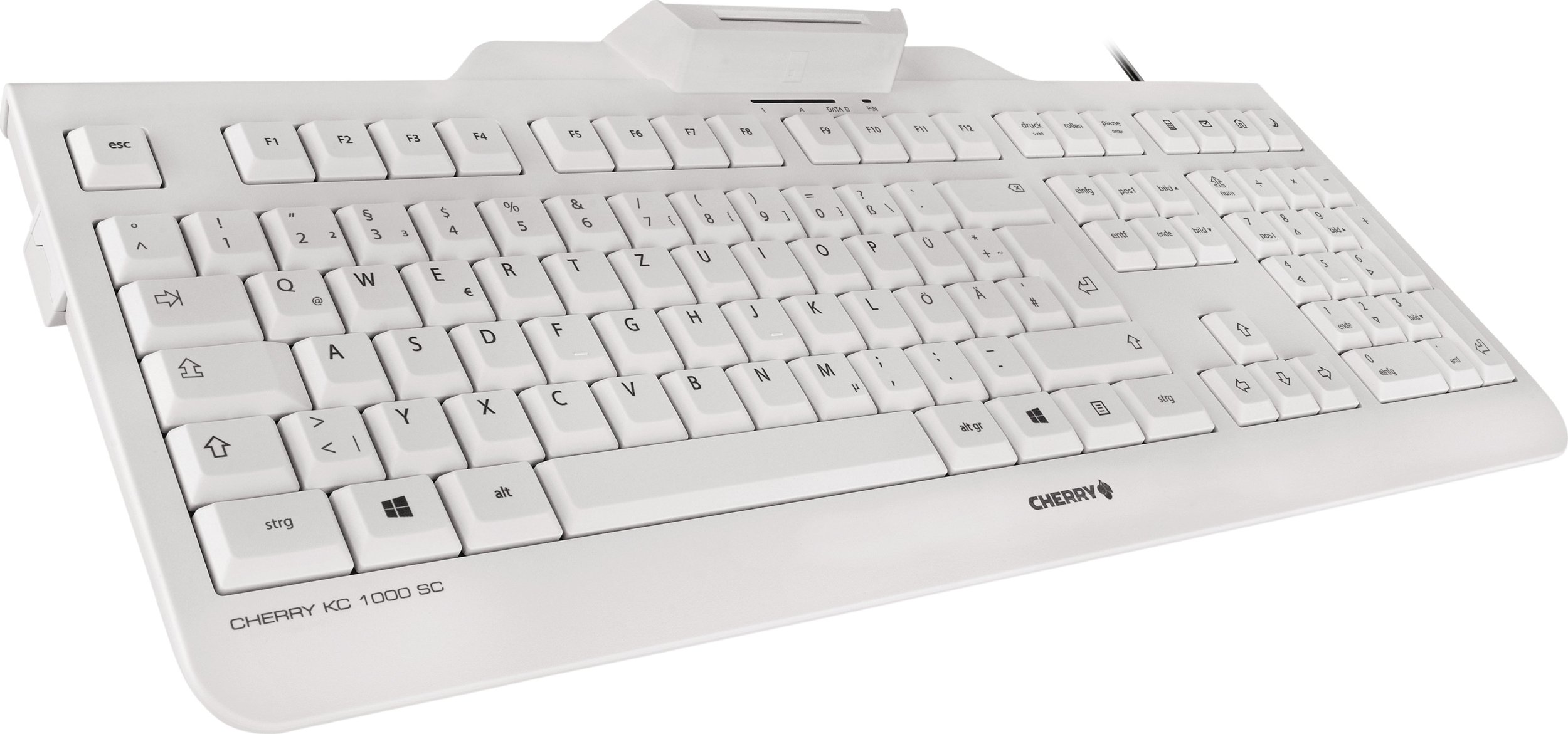 Tastierë CHERRY KC 1000 SC, USB, QWERTY Nordic, e zezë