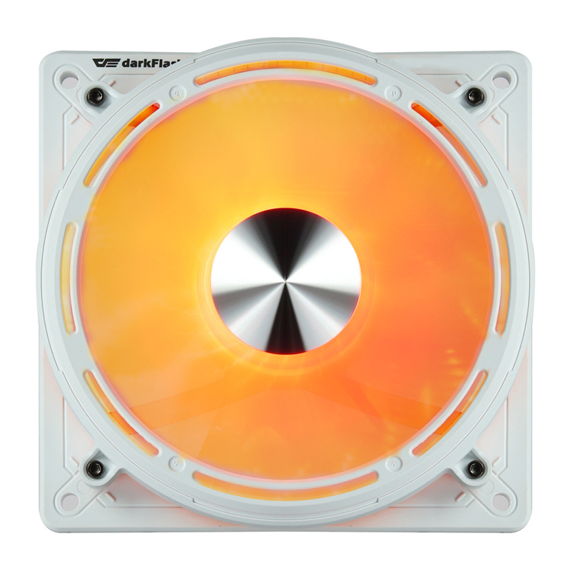Ventilator kase PC Darkflash DE8, 120mm, ARGB, i bardhë