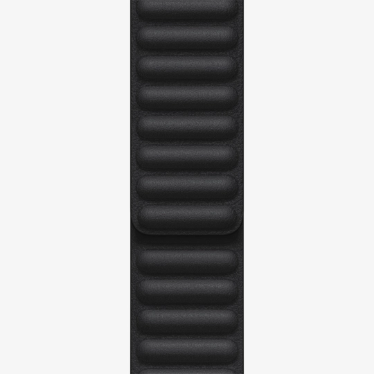 Apple Watch 45mm Band, Midnight Leather Link - M/L