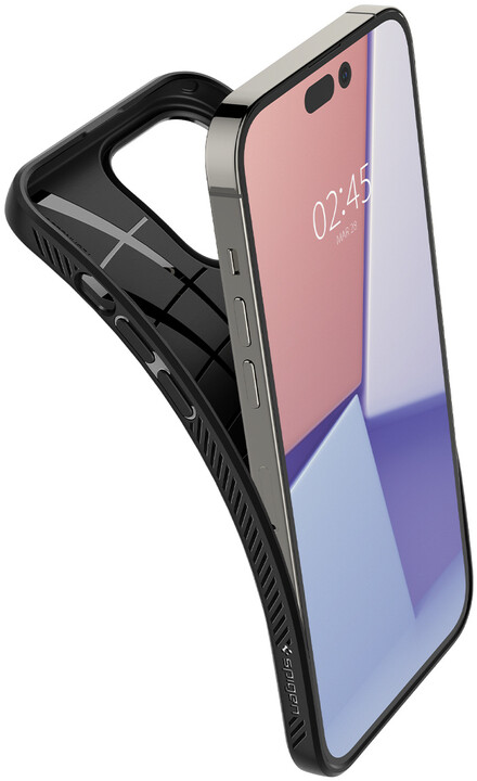 Mbrojtëse Spigen Liquid Air për Apple iPhone 14 Pro Max, e zezë