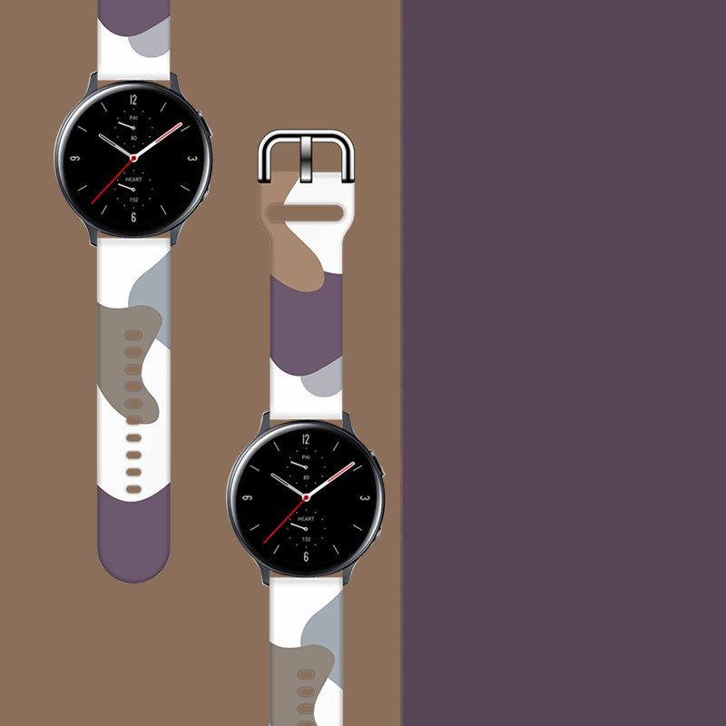 Rrip ore inteligjente Hurtel Strap Moro për Samsung Galaxy Watch 46mm, silikon, kamuflazh