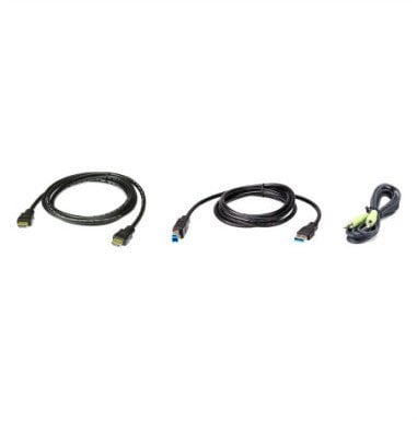 Kabllo KVM ATEN 2L-7D02UHX3, HDMI USB audio, 1.8m, i zi