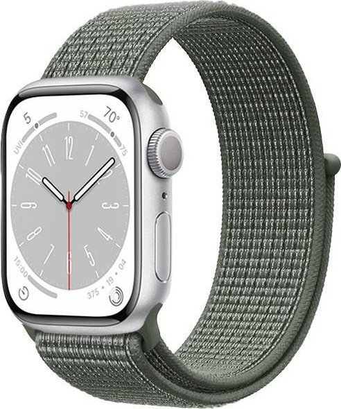 Rrip sportiv Crong Nylon për Apple Watch 42/44/45/49 mm, i gjelbër military