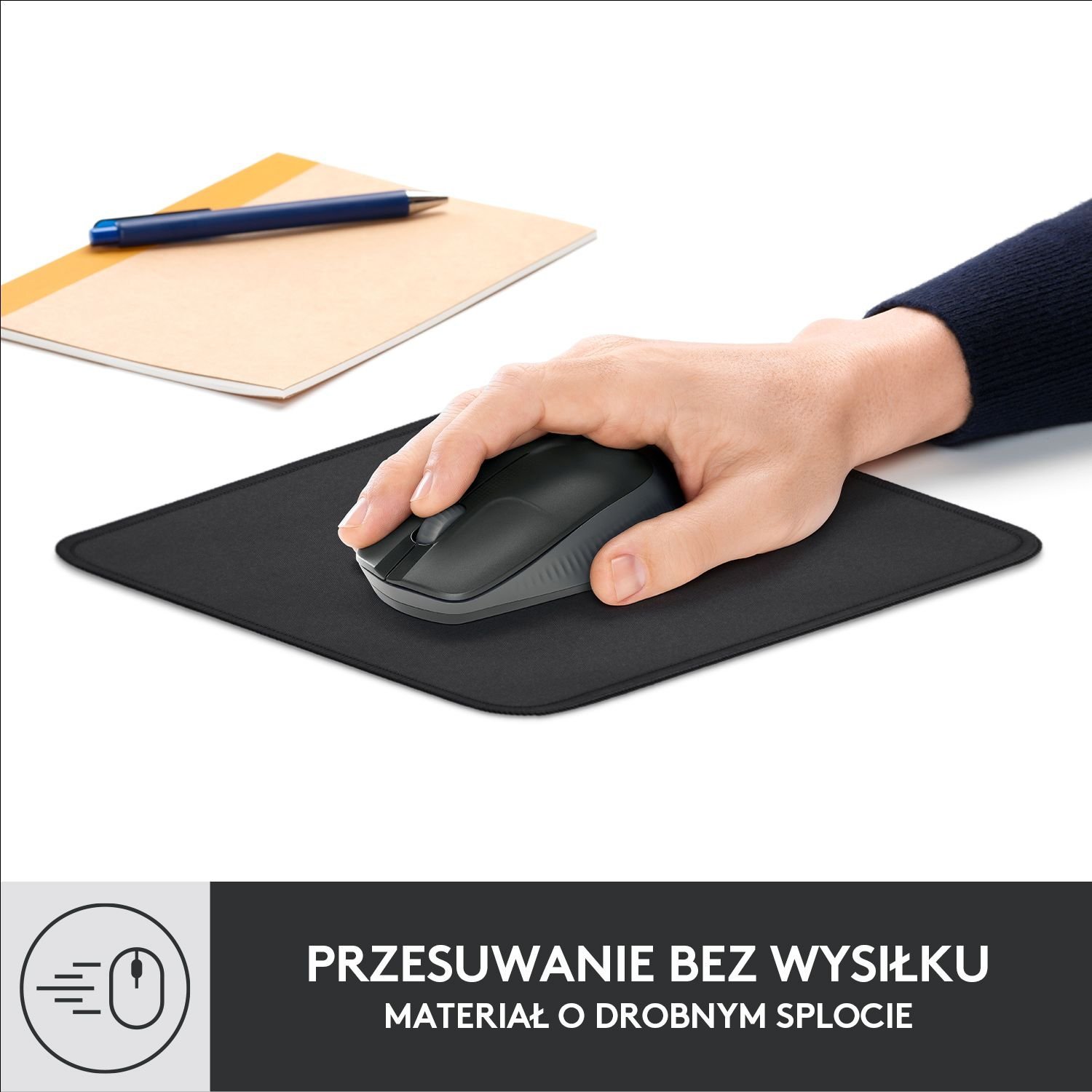 Set marrës Logitech Unifying USB Bluetooth 910-005931 me mousepad Studio Series, 2.4 GHz, Graphite