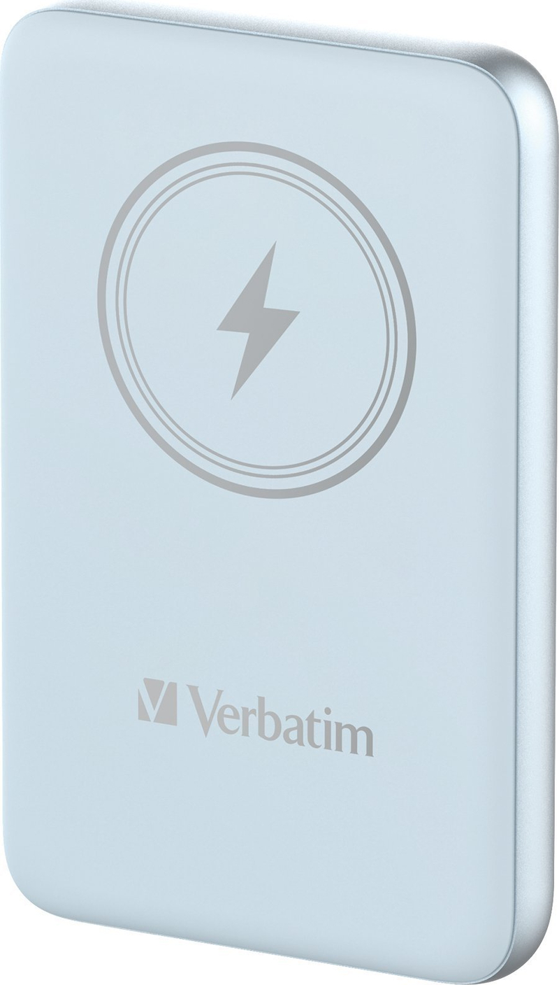 Power bank pa tel Verbatim Charge n Go, 10000mAh, karikim magnetik, blu