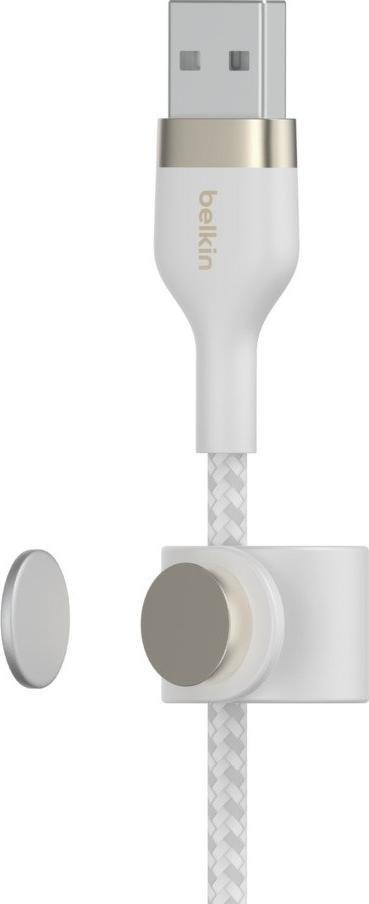 Kabllo karikimi Belkin CAA010BT1M, USB A në Lightning, 1 m, e bardhë