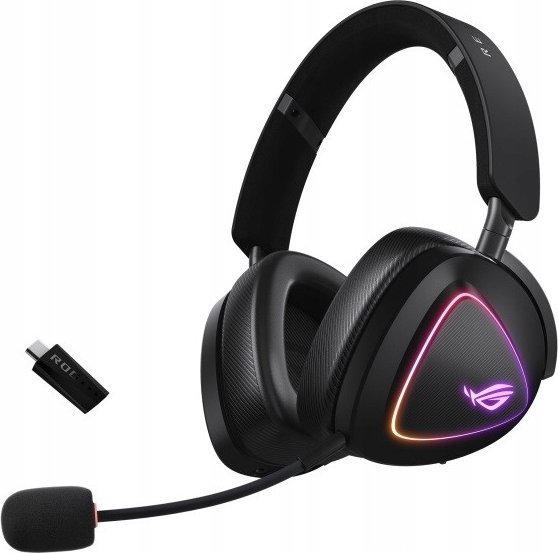 Kufje Asus ROG Delta II, të zeza