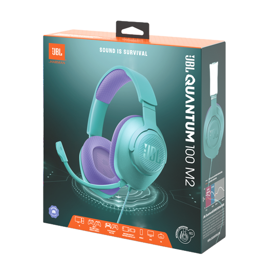 JBL QUANTUM 100 M2 CYAN