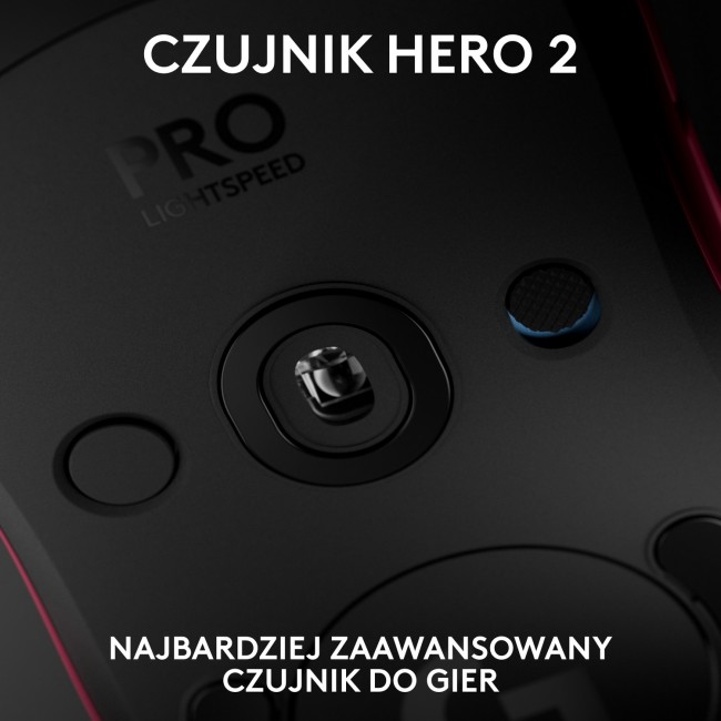 Maus gaming Logitech G Pro 2 Lightspeed, wireless, HERO 2, rozë