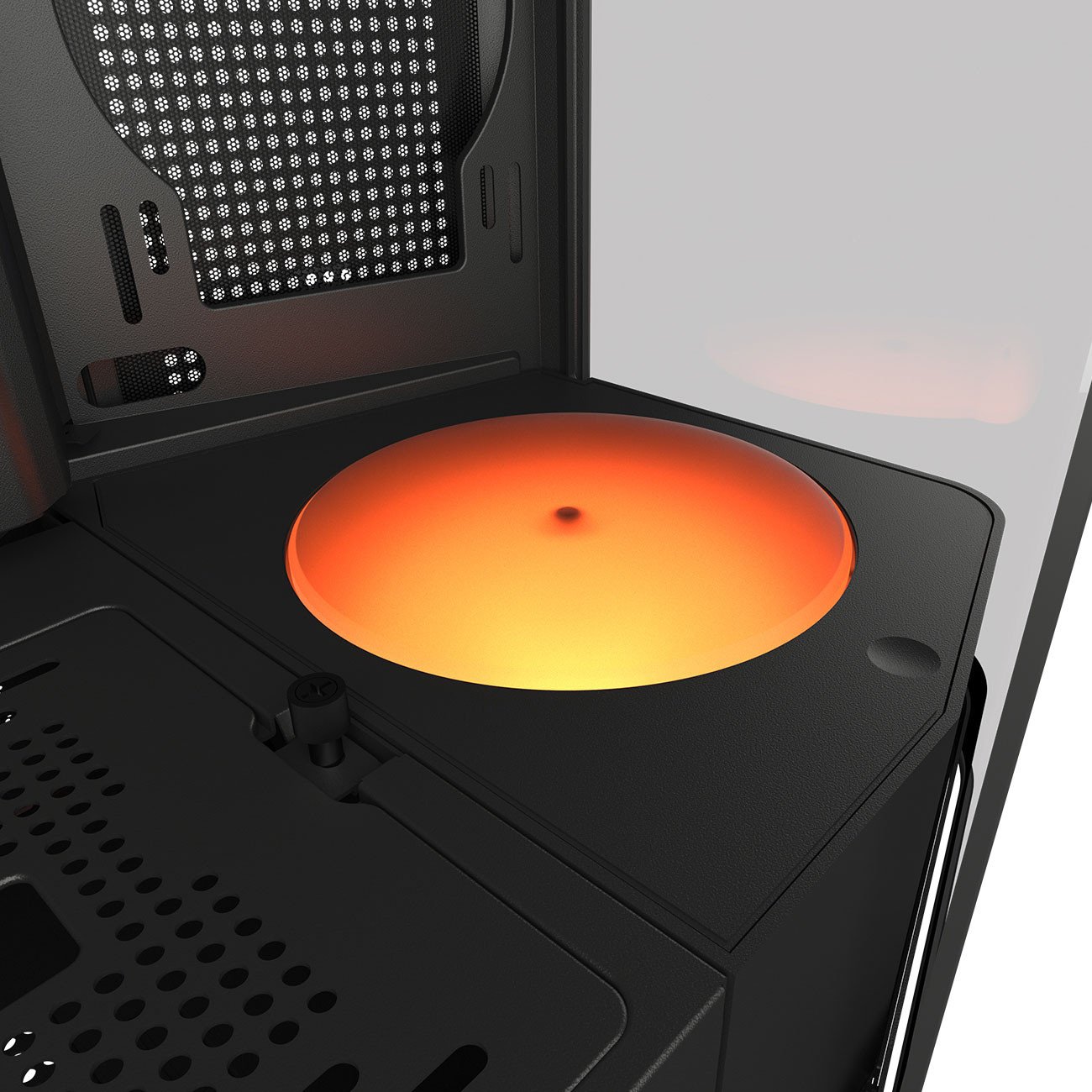 Kasje PC Cougar FV270 RGB Gaming Mid Tower, ATX E ATX Micro ATX Mini ITX, xham i lakuar i temperuar, e zezë