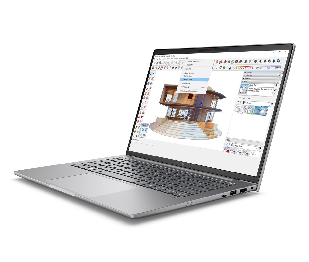 Laptop HP ZBook Firefly 14 inch G11 A, Intel Core Ultra 7, 16GB RAM, 512GB SSD, RTX 500, argjendtë