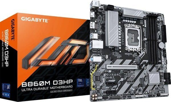 Pllakë amë Gigabyte B860M D3HP, Intel Core Ultra, DDR5, 2x M.2, GbE LAN