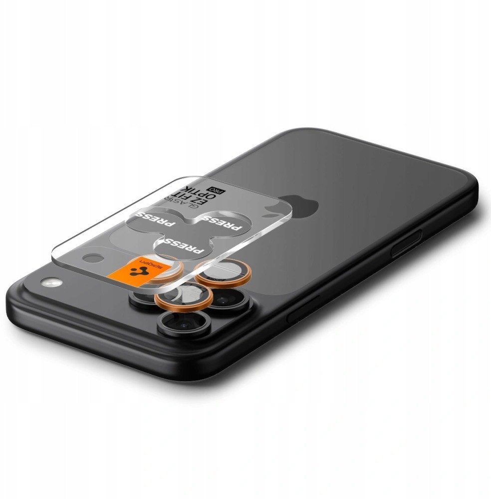 Mbrojtës xhami kamerë Spigen Glass TR EZ Fit Optik Pro, 2 copë, për iPhone 16 Pro Max 17 Pro Max 16 Pro 17 Pro, transparent