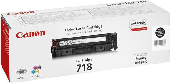 Ngjyrë Canon CRG-718, e zezë