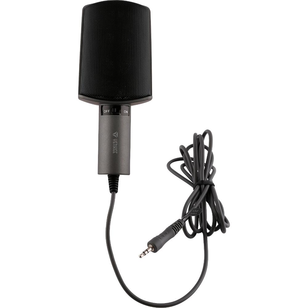 Mikrofon Yenkee YMC 1020GY - 3.5mm, e zezë