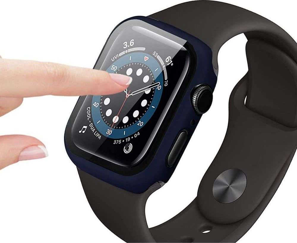 Mbulesë mbrojtëse Tech-Protect Defense360 për Apple Watch 7 45mm, me xham të integruar, e zezë