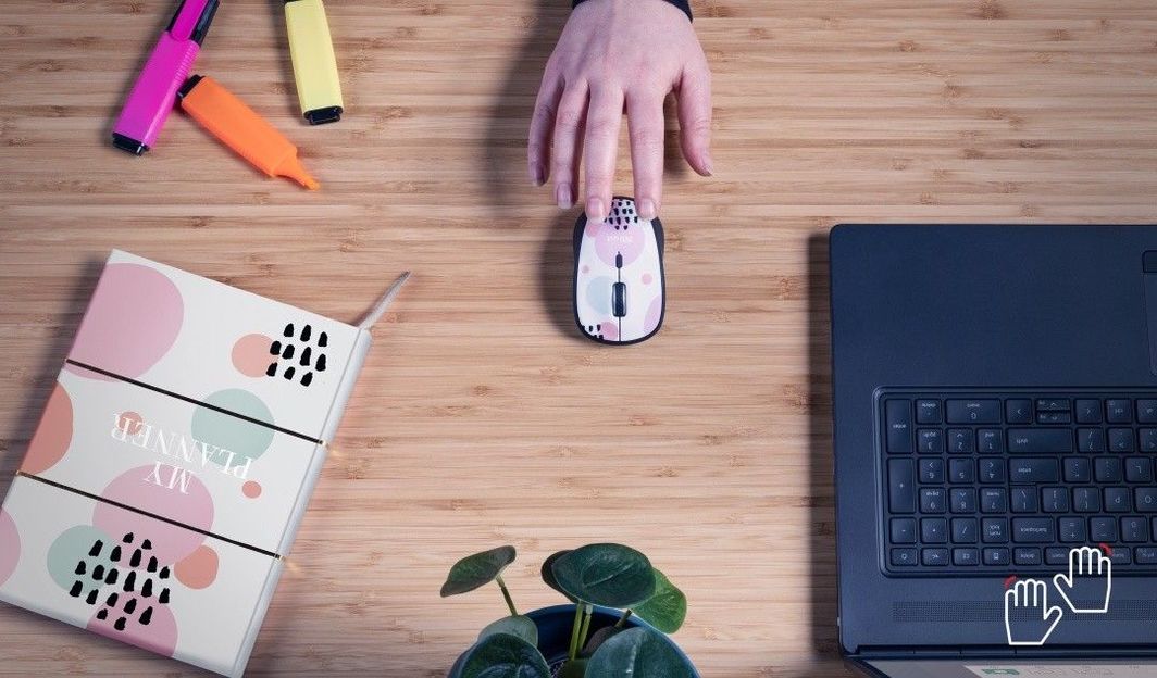 Maus Trust YVI, wireless, USB, i zi dhe rozë