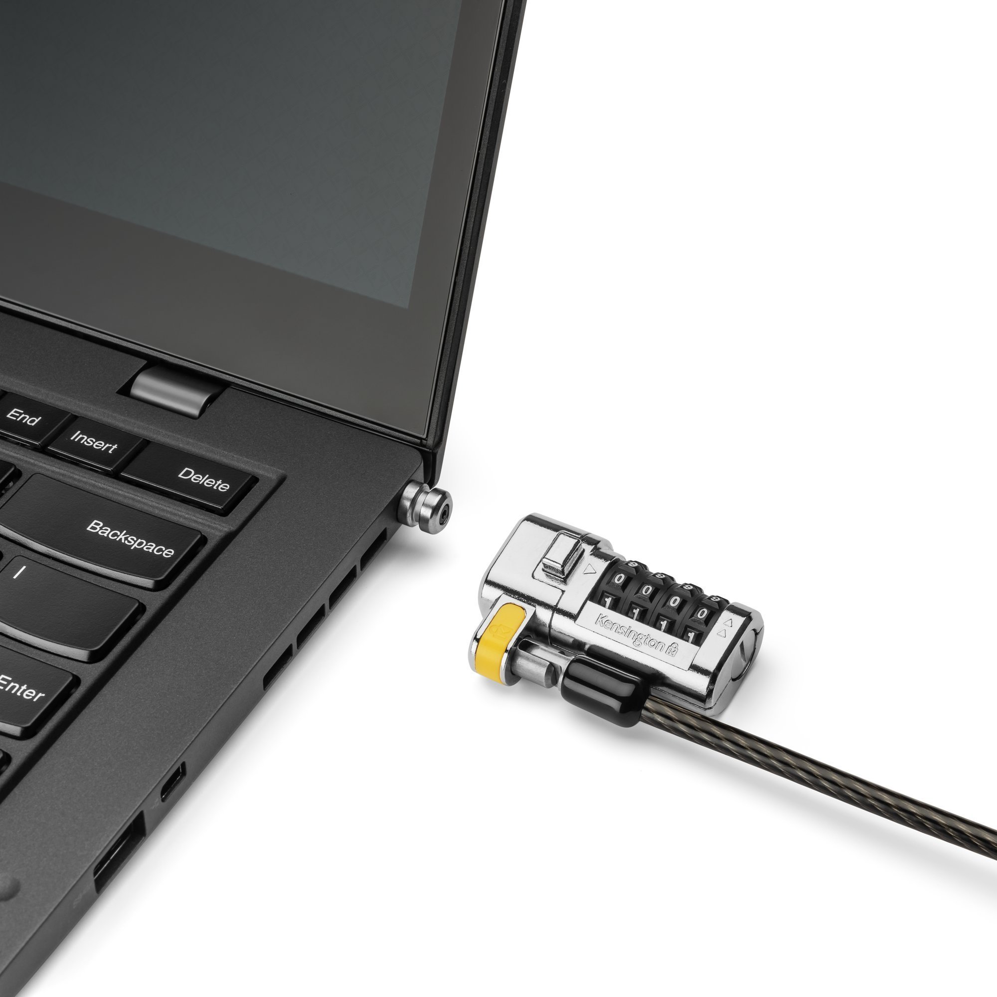 Kabllo sigurie për laptop Kensington ClickSafe 3-in-1, kombinim, T-Bar Nano Wedge, e zezë