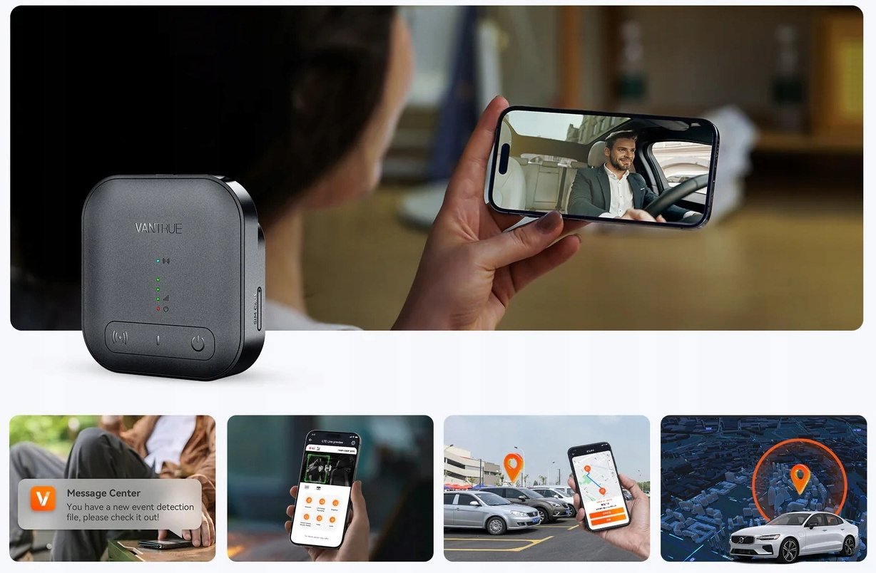 Kamerë për veturë Vantrue N5S Nexus 5 S, 4 kanale, WiFi, e zezë