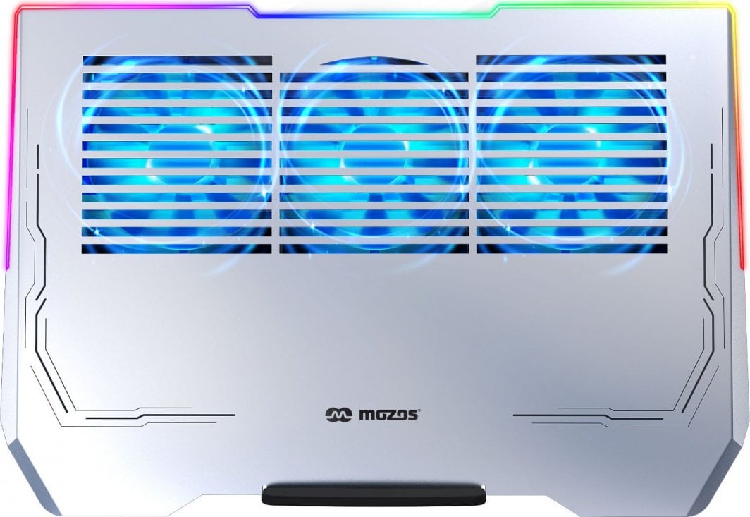 Ftohës për laptop Mozos LS6-RGB, i hirtë