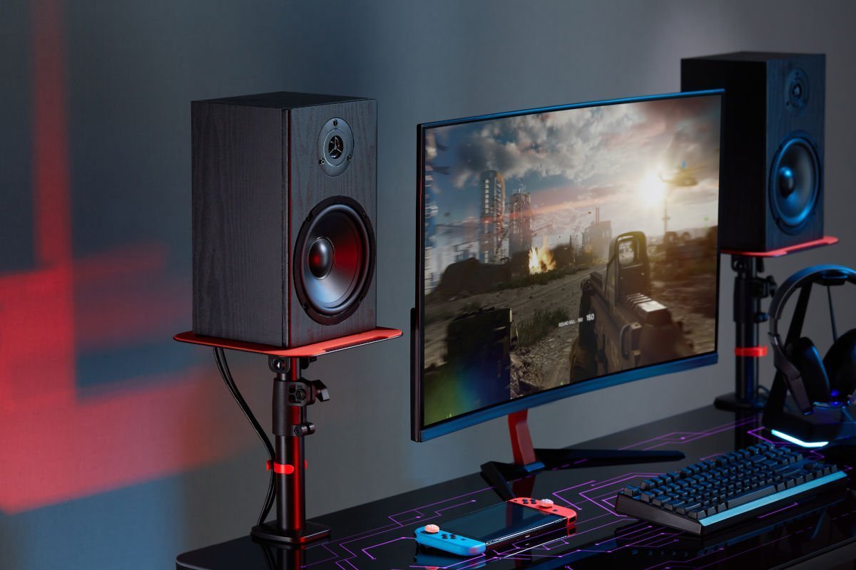 Mbajtëse tavoline për boksa Mozos MSK4, të rregullueshme, kapacitet 15 kg, zi kuqe